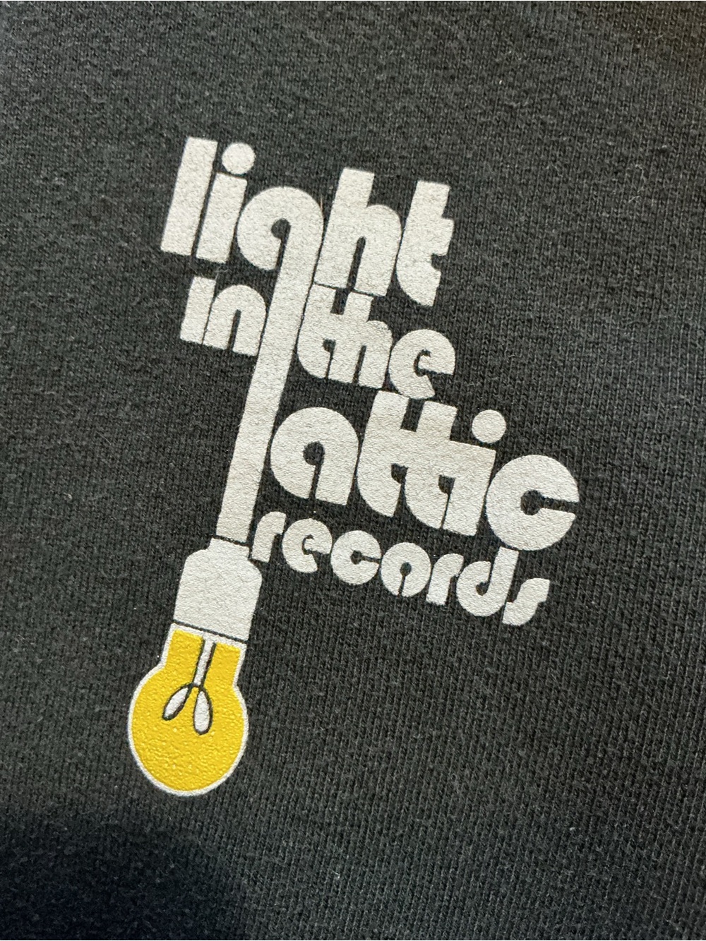 American Apparel Light In The Attic Records Black Fleece Full Zip Hoodie